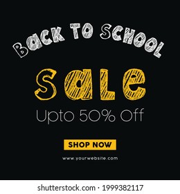 Back to school poster, education background.