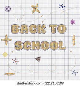 Back to school poster template