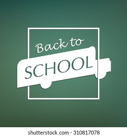 Back to school poster. Vector illustration