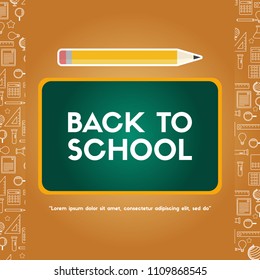 Back to school poster welcome education