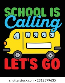 Back to school, Preschool t-shirt, School is calling t-shirt