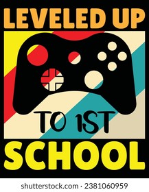 Back to school print template t shirt design