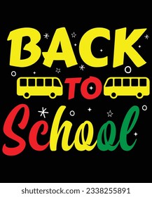 Back to school print template tshirt design
