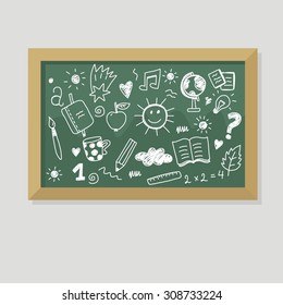 back to school print vector design