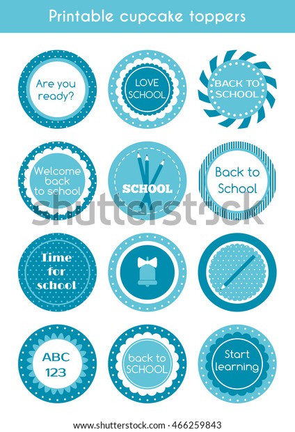 back-school-printable-cupcake-toppers-vector-stock-vector-royalty-free