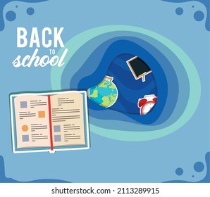 back to school quote with supplies