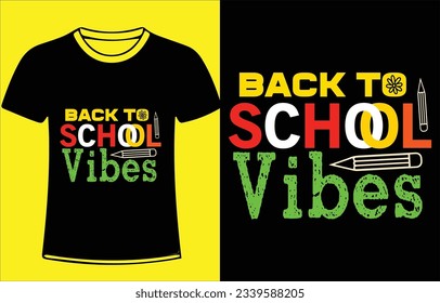 
Back to school quote typography design 