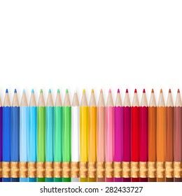 Back to school - Rainbow Pencils. EPS 10 vector file included