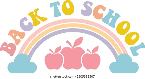 Back to School Rainbow T shirt