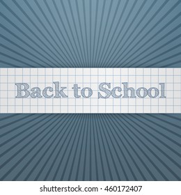 Back to School realistic paper Badge