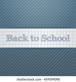 Back to School realistic paper Tag