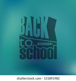 back to school retro design 
