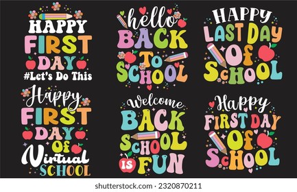 Back to School Retro SVG Design Bundle