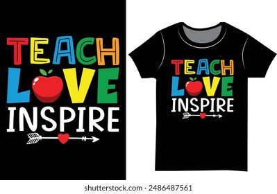 Back to school retro typography t shirt design.