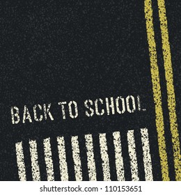 Back To School. Road Safety Concept. Vector, EPS8