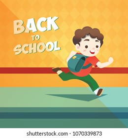 BACK TO SCHOOL RUNNING BOY