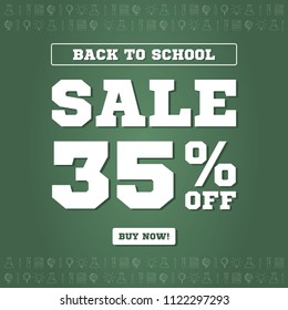 Back to school sale background