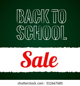 Back to school sale background.