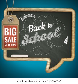 Back to School sale background. EPS 10 vector file included