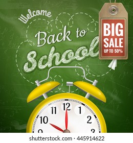 Back to School sale background. EPS 10 vector file included