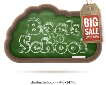 Back to School sale background. EPS 10 vector file included