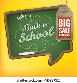 Back to School sale background. EPS 10 vector file included