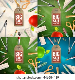 Back to School sale background. EPS 10 vector file included