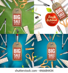 Back to School sale background. EPS 10 vector file included