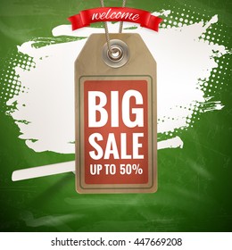 Back to School sale background. EPS 10 vector file included