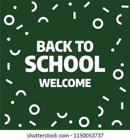 Back to school Sale banner template design, Big sale special offer. Vector illustration.