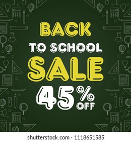 Back to school sale design