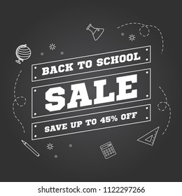 Back to school sale design