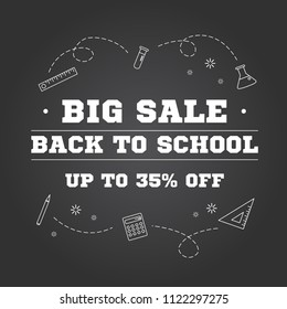 Back to school sale design
