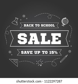 Back to school sale design