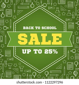 Back to school sale design