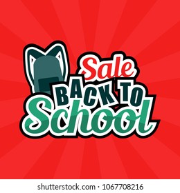 Back to School Sale Illustration