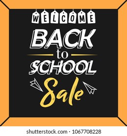 Back to School Sale Illustration