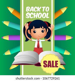 Back to School Sale Illustration