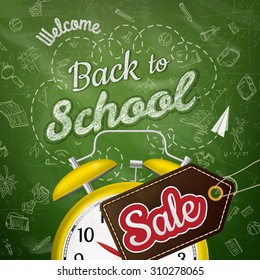 Back to School Sale poster. EPS 10 vector file included