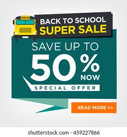 Back To School Sale Sign