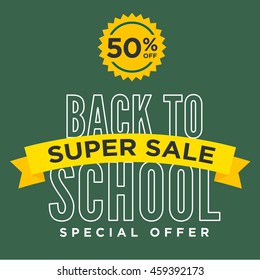Back to School Sale Sign