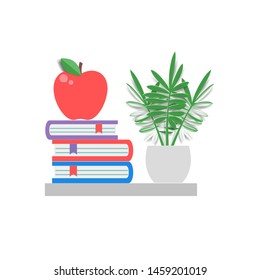 Back to school science background . Paper cut cartoon education supplies set in trendy craft style. Modern origami teaching and learning symbol design. Vector illustration