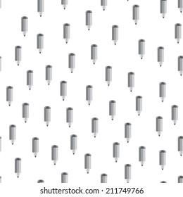 Back to school - seamless background on blackboard. Can be used for wallpaper, pattern fills, textile, web page background, surface textures. Vector illustration.
