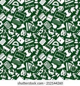 Back to school seamless pattern