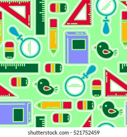 Back to school seamless pattern