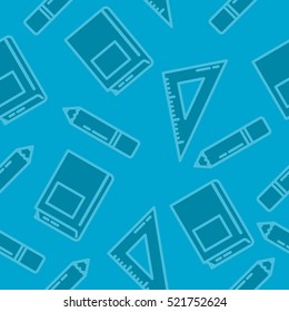 Back to school seamless pattern