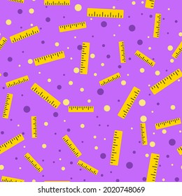 Back to School seamless pattern. Back to School concept. Background with school signs. Vector illustration science texture.