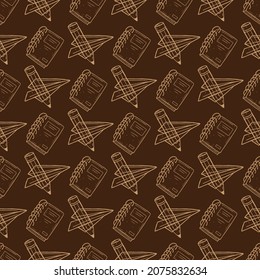 Back to school seamless Pattern Design. Vector illustration