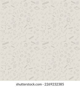 Back to school seamless pattern. Vector background