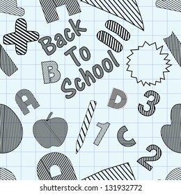 Back to school seamless patterns.